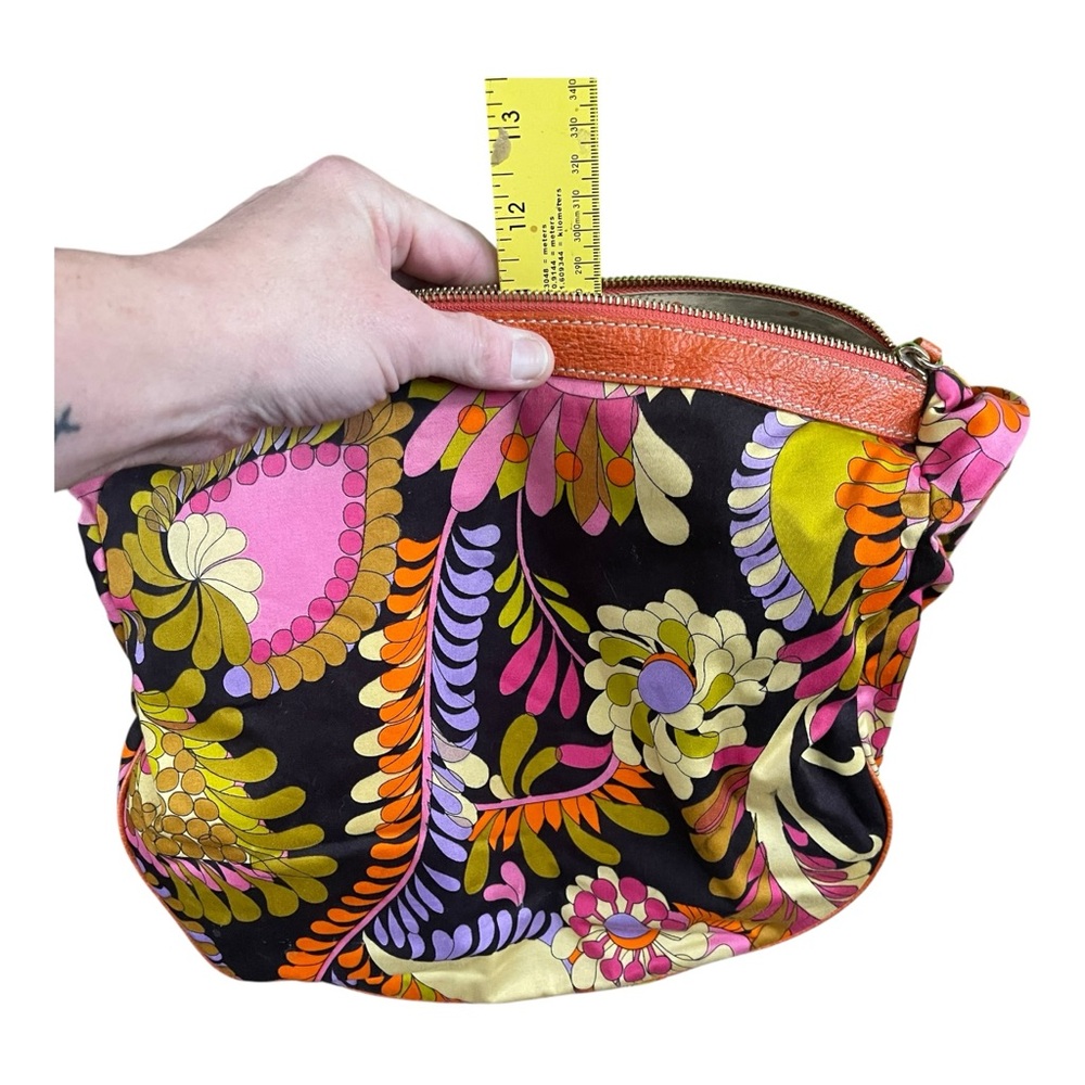 Kate Spade Purse Tote Floral Hawaiian Y2K Bright Canvas Zip Medium Funky Art - Picture 16 of 16